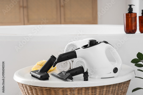 Steam cleaner with brushes ...