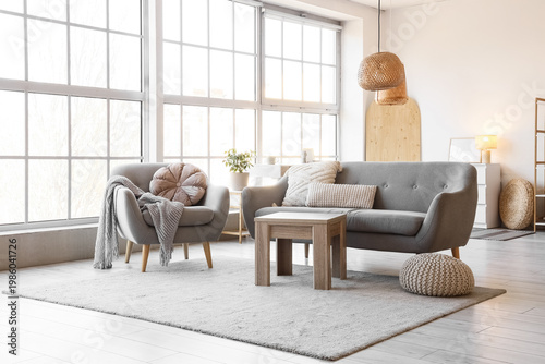 Interior of stylish living ...