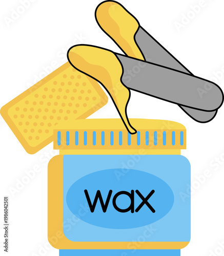 Illustration Of Wax For Hair Removal