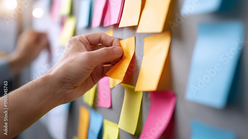 Collaborative Ideation Wall – Agile Project Management, Design Thinking & Visual Workflow Strategy