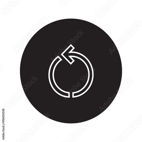 Vector Of Refresh Reload Update Icon_Circle Line Icon