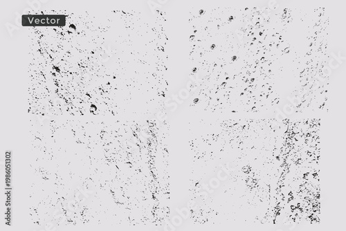 Distress overlay vector texture background. Abstract illustration texture of cracks, dot, dirty monochrome pattern background. Eps 10