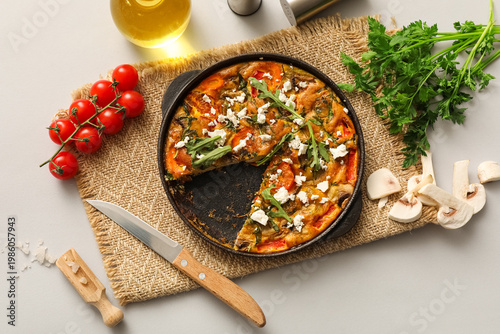Skillet with delicious frit...