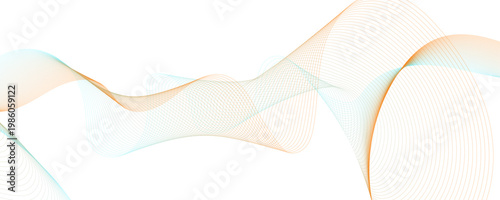 Abstract flowing wavy lines. Digital motion element for modern design.