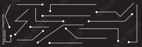 Callouts titles set. Digital callouts . Line callout label set. isolated on black background. Vector illustration. EPS 10