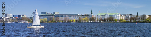 Panorama Alsterufer Sankt Georg Hamburg