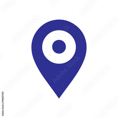 Blue location mark graphic vector illustration design on white background. Free Download Blue location mark graphic vector illustration design on white background. - GFXLoad