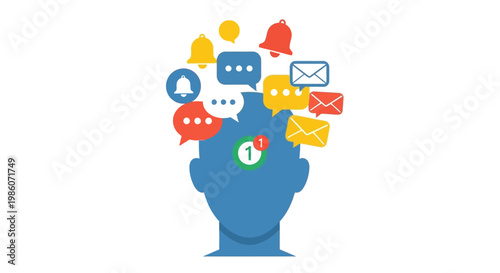 Digital communication in human mind.