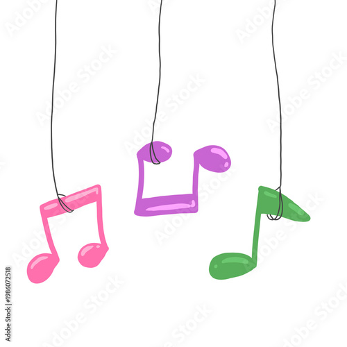 Hanging Musical Notes