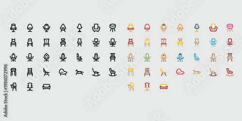 A diverse collection of miniature toy figures displayed in neat rows on a light gray background