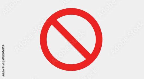 A red circular traffic warning icon featuring a prohibited no parking and no entry symbol represents a forbidden road restriction and safety law illustration isolated on white