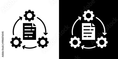 Procedure Icon Set Multiple Style Collection