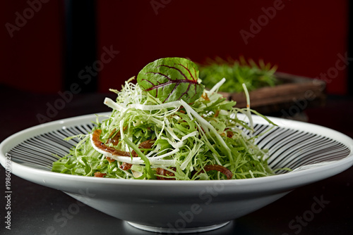 Fotografija Black bean dace with bitter chrysanthemum