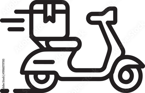 A black and white illustration of a vintage steam locomotive