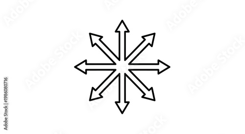 Blue crystal snowflake vector illustration featuring a cold winter frost pattern and festive xmas star ornament shape for holiday celebration design