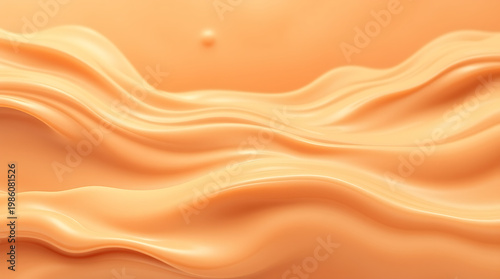 Creamy Abstract Beige Liquid Flow Background Texture