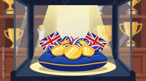 Golden Eggs on Blue Velvet Pillow.