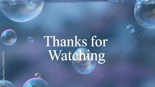 Beautiful Bubbles Floating in Water Thanks for Watching.