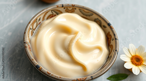 Creamy Abstract Beige Liquid Flow Background Texture