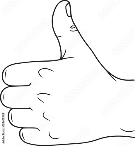 A hand giving a thumbs up