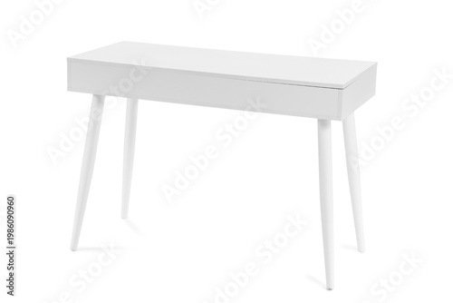 Stylish table isolated on w...