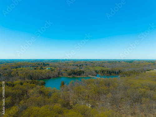 Drone Shot of Lush Green Forest