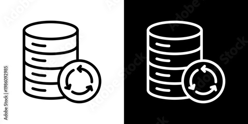 Database Icon Set Multiple Style Collection