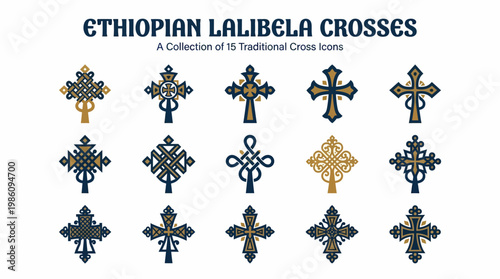 Ethiopian Lalibela Crosses Collection - Traditional Icons