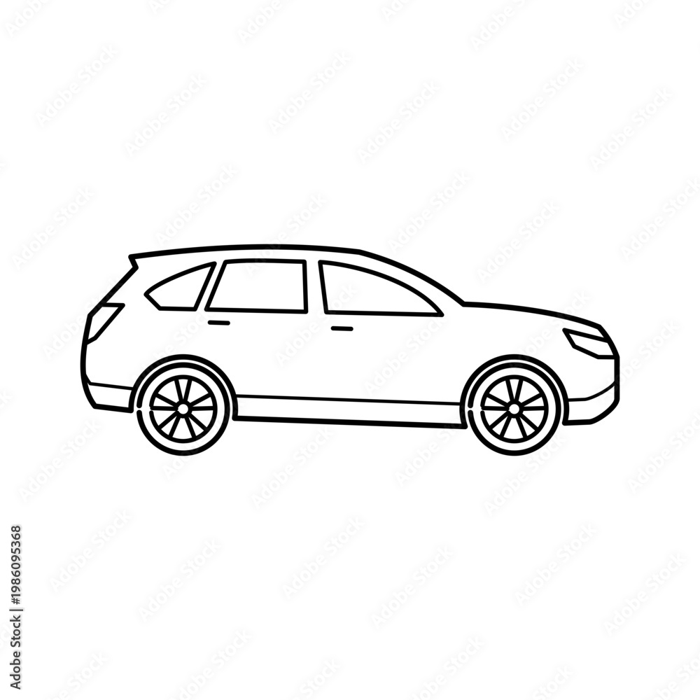 Fototapeta premium Car Vector Icon