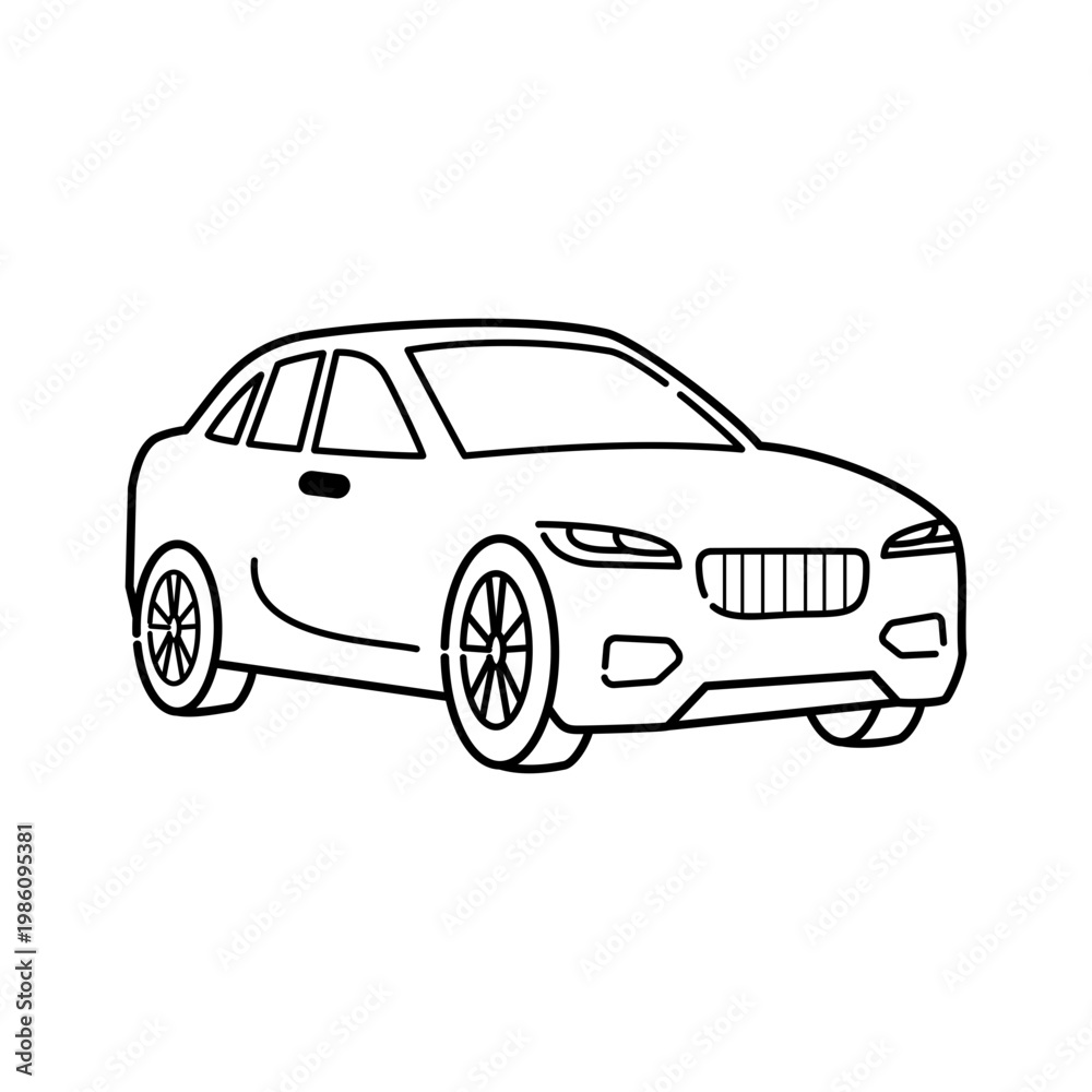 Fototapeta premium Car Vector Icon