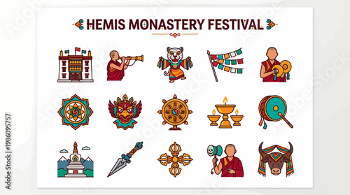 Hemis Monastery Festival Icons: Culture, Tradition, Buddhism