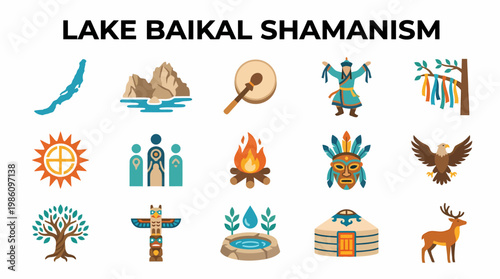 Lake Baikal Shamanism Icons - Culture, Nature, Spirit