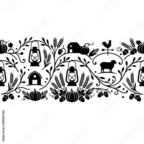 Minimal rural costume icon set with dress boots hat belt and braids