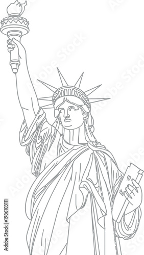 Statue of Liberty New York Icon.
