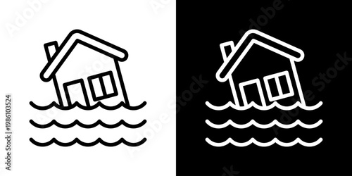 Flood Icon Set Multiple Style Collection