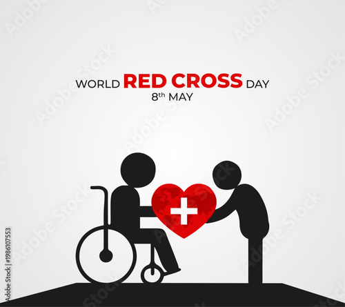 World Red Cross Day concept. 8th May. Template for background with banner, poster and card. Vector illustration.