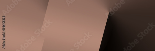 mocha mousse brown abstract background. colour trend 2025 featuring elegant geometry oblique rectangle with dark gradient, and paper grain texture