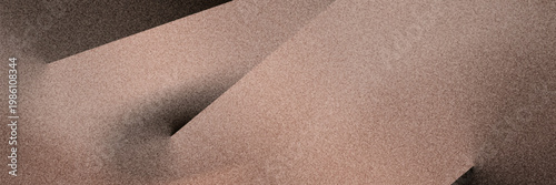 mocha mousse brown abstract background. colour trend 2025 featuring elegant geometry oblique rectangle with dark gradient, and paper grain texture