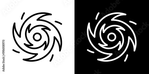 Hurricane Icon Set Multiple Style Collection