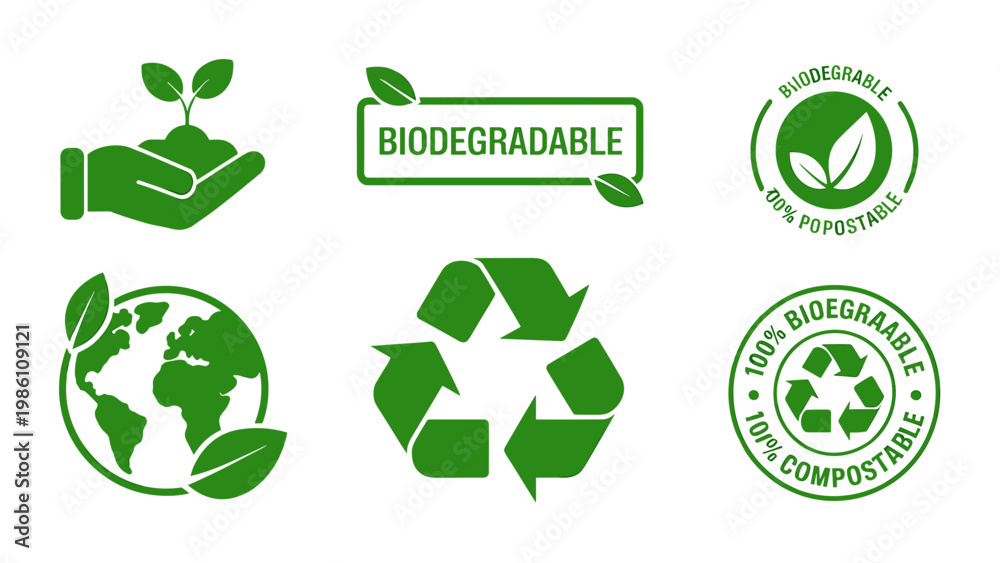 Fototapeta premium Sanitation and Hygiene Line Icon Set – Clean Water, Waste Management and Public Health Vector Collection