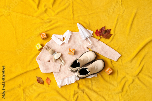 Composition with stylish ch...
