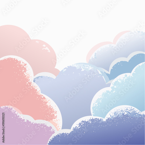 Ein weicher, wolkiger Hintergrund mit sanften Farbverläufen in luftigen Pastelltönen.