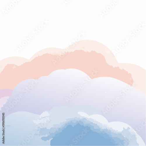Ein weicher, wolkiger Hintergrund mit sanften Farbverläufen in luftigen Pastelltönen.