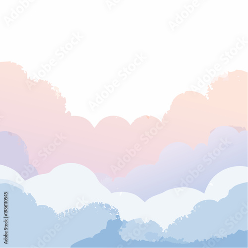 Ein weicher, wolkiger Hintergrund mit sanften Farbverläufen in luftigen Pastelltönen.