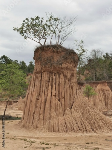 Slika na platnu Sao Din Na Noi & Kok Suea a Natural Wonder in Nan Province, ituated in Chiang Kh