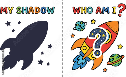 Guess the object shadow reveal game for kids