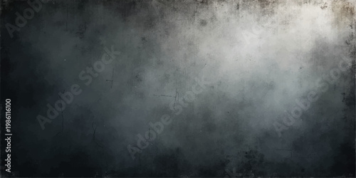 A dark grunge metal texture blends with misty clouds and motion under a black stormy night sky for a moody design