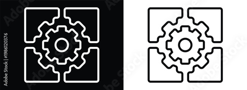 Solution monochrome line style