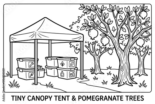 Tiny Canopy Tent Portable Outdoor Shelter.