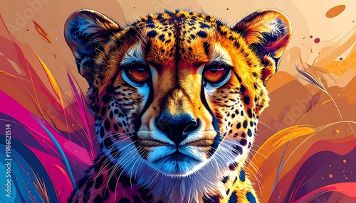 Fierce feline portrait (1)